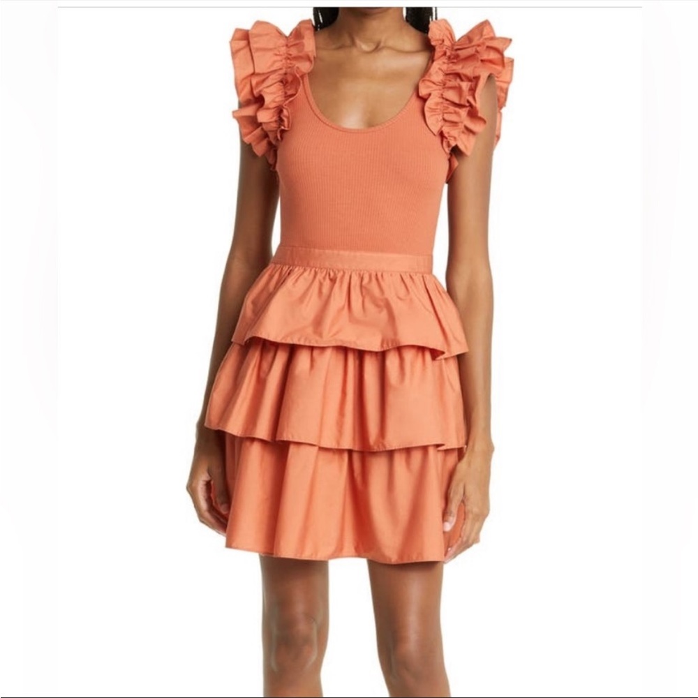 Ulla Johnson Hanna Tiered Mini Dress NWOT